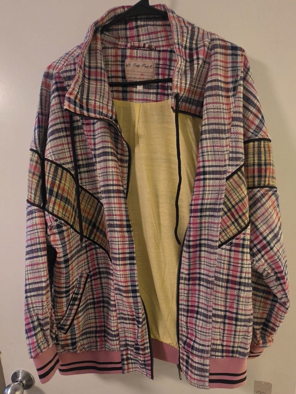 NWT! Free People "We The Free" Penny Track Plaid Jacket - Medium